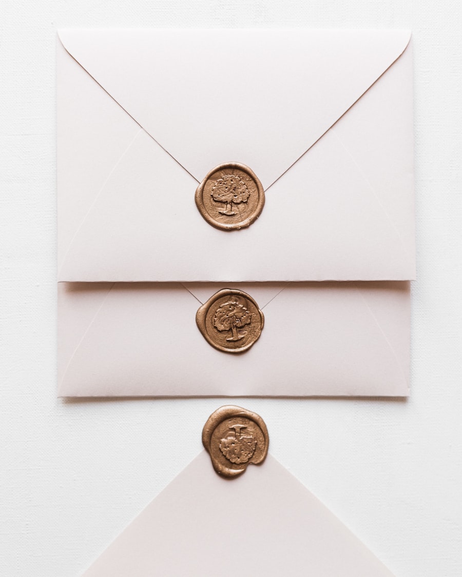 A wax sealed envelope